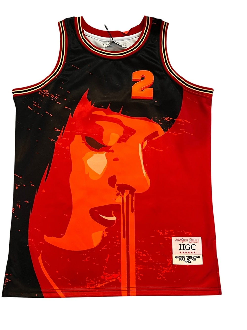 Headgear Classics Pulp Fiction Mia Wallace Basketball Jersey